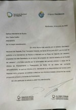 Autorización SENADE para uso del predio